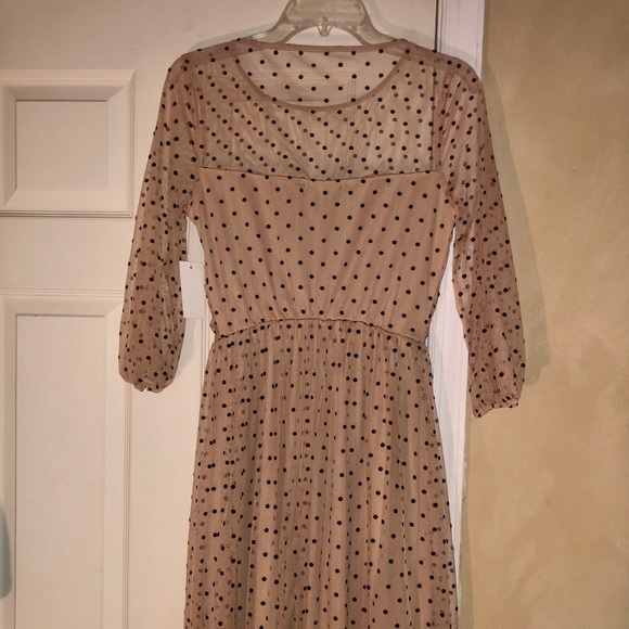 Ladies Vintage inspired Swiss dot tulle dress  size small - Picture 4 of 8